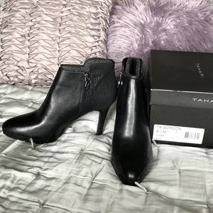 Tahari Ta-Gordon stiletto booties black